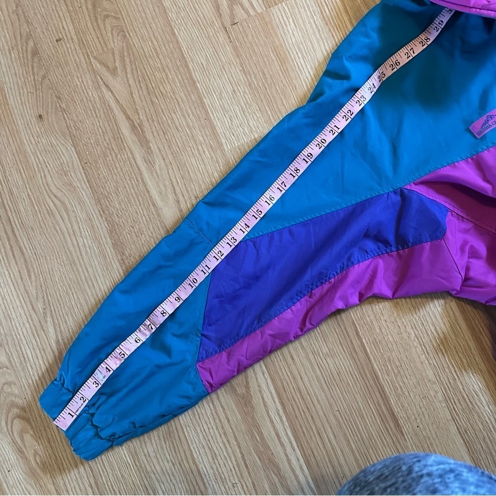 Vintage Sierra Cascade Ladies XL 90s Windbreaker bright colorful ski Jacket - Picture 4 of 7
